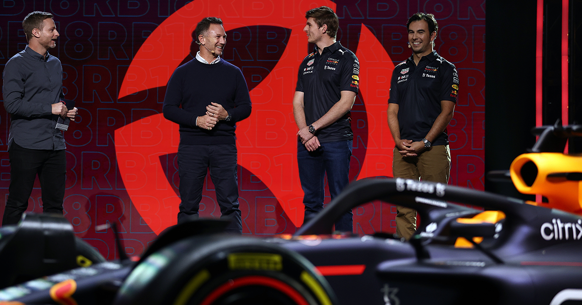 RB18 el nuevo monoplaza de Max Verstappen y Sergio Pérez