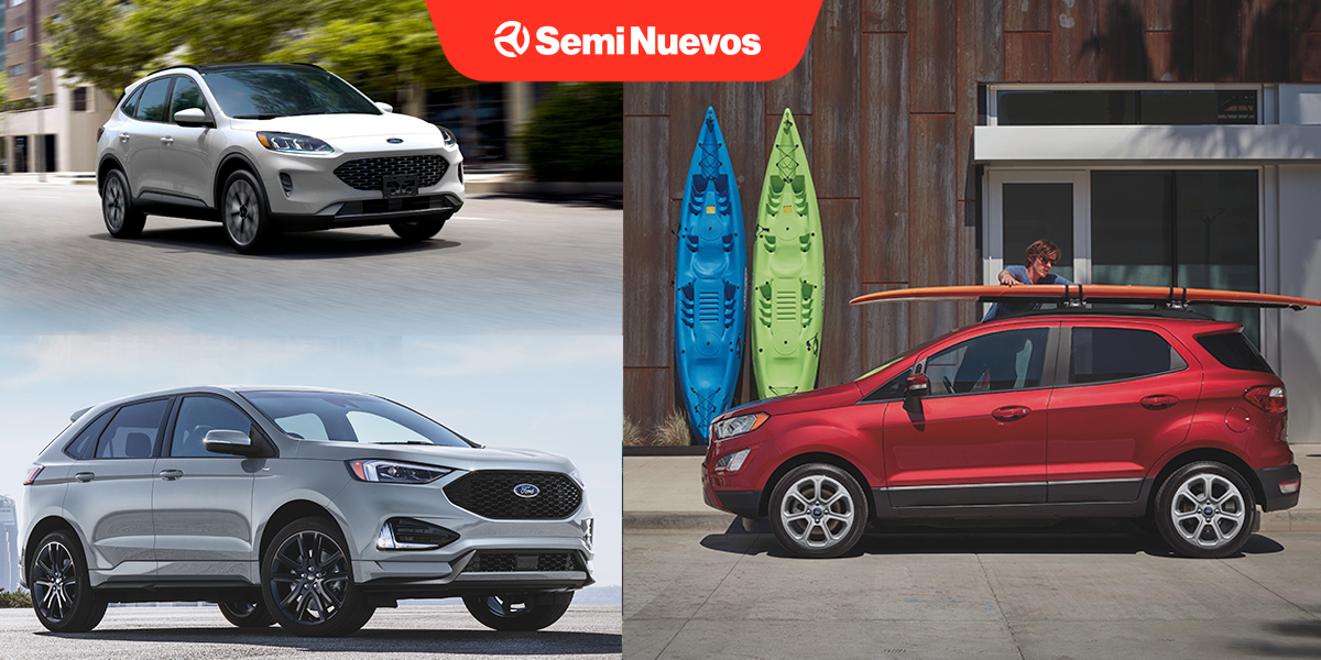 EcoSport, Edge y Escape tres maneras de ver a una SUV