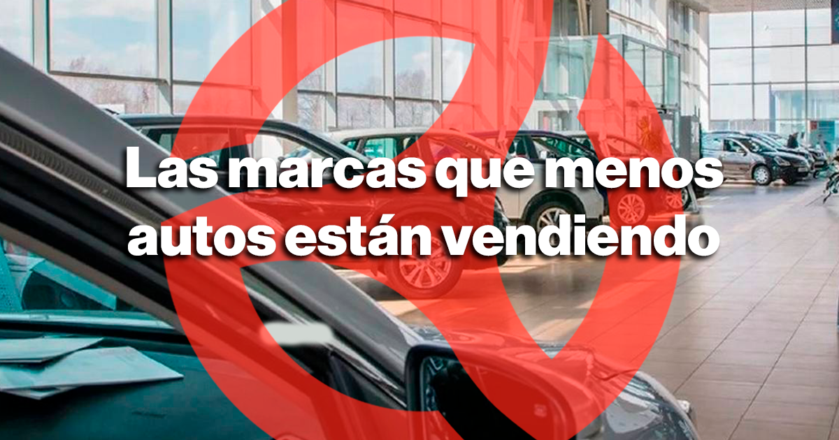 Las marcas que menos autos están vendiendo