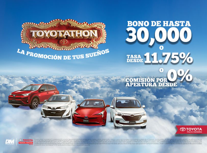 TOYOTATHON: La oportunidad para estrenar automóvil es hoy