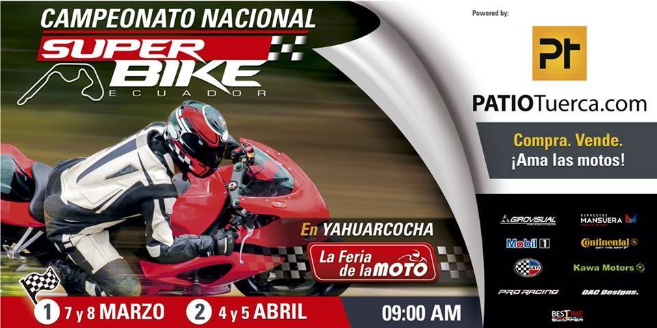 A vibrar en este 2015 con el Campeonato Ecuatoriano de Motociclismo de Velocidad