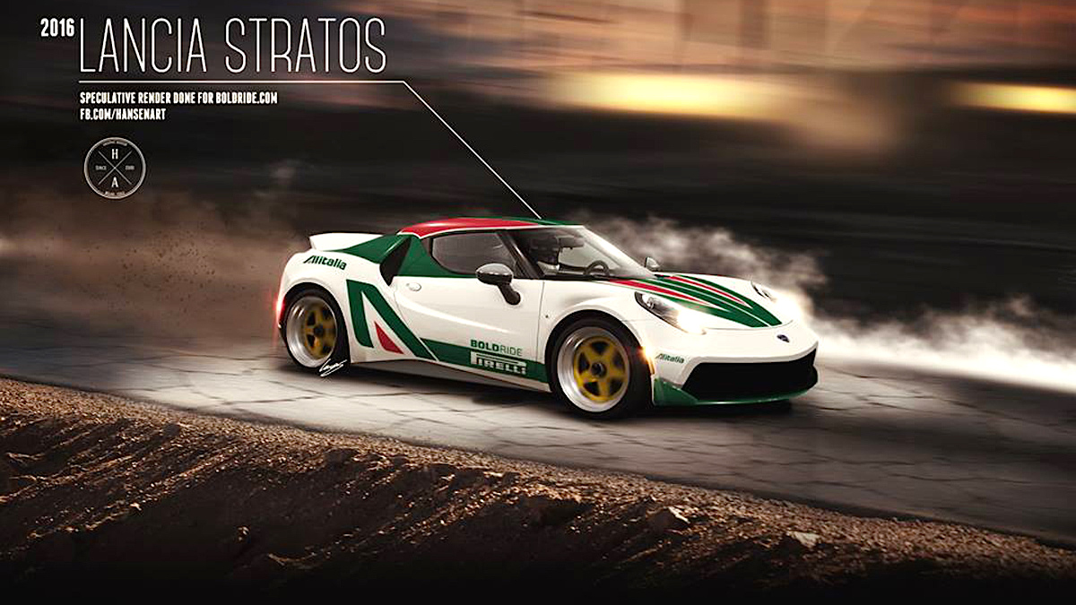Así sería el Lancia Stratos moderno basado en el Alfa 4C