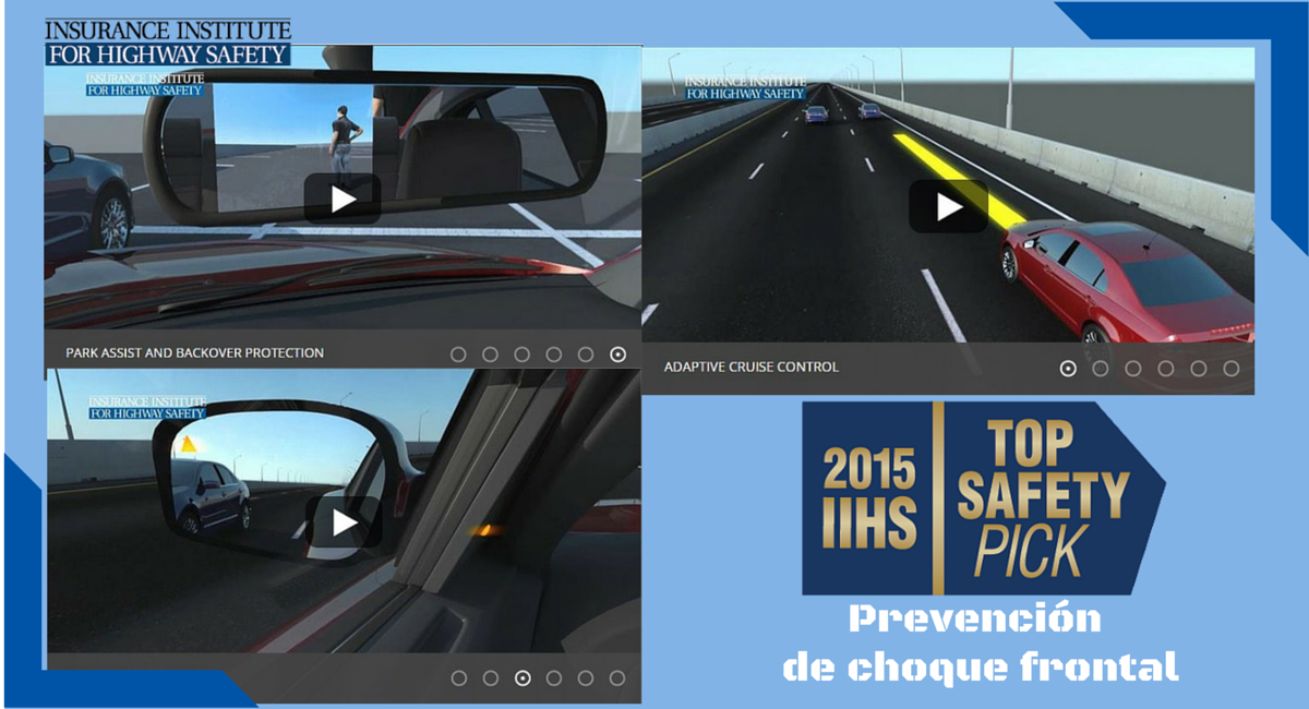 Premio "Top Safety Pick +" 2015 y el reto de la prevención de choque frontal
