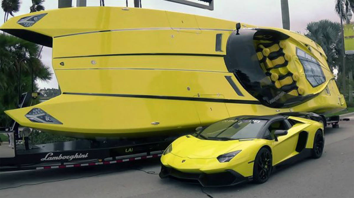 Lamborghini Aventador: Construyen lancha rápida inspirada en dicho auto deportivo