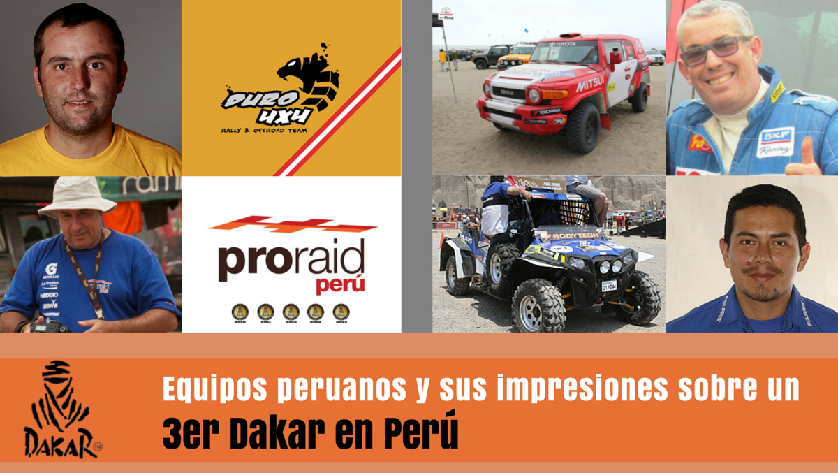 Dakar 2016: ¿Qué dicen los equipos peruanos sobre el retorno de este rally a su país?