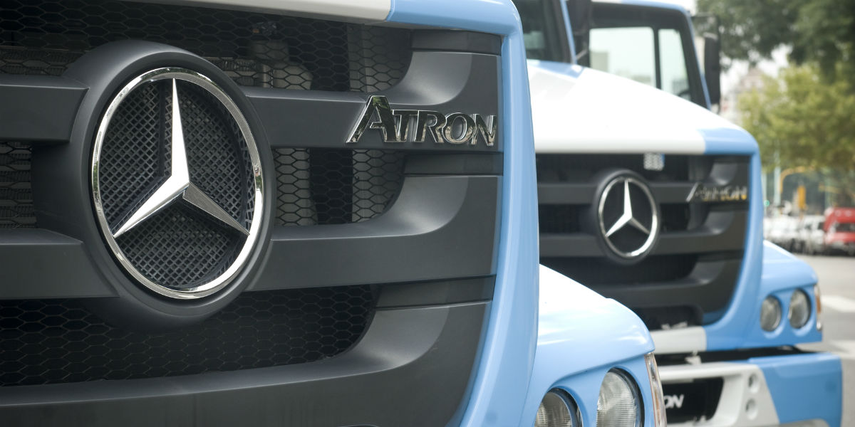 Mercedes-Benz Argentina montó el primer camión con ejes producidos en ese país