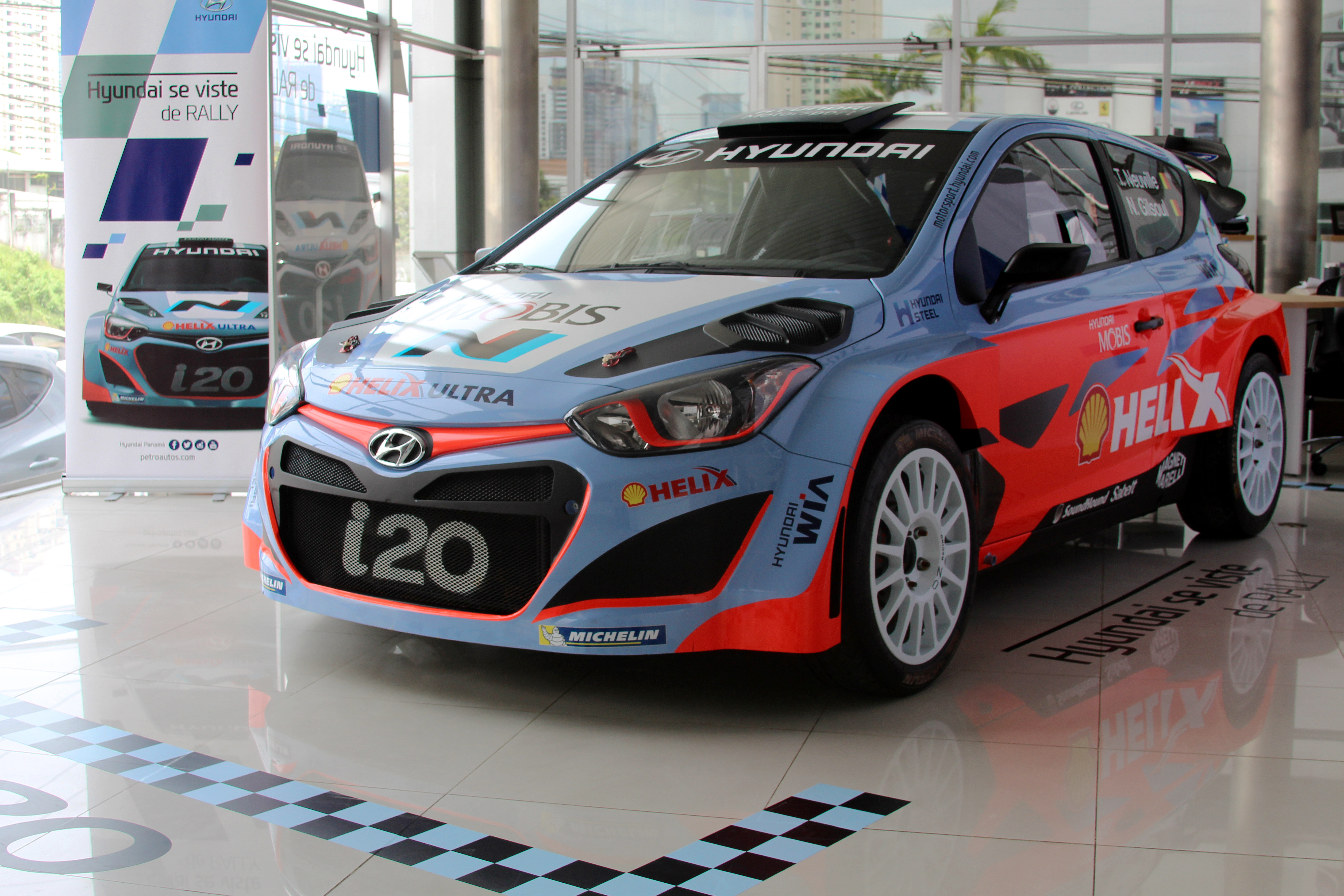 Llega el Hyundai i20 WRC a Panamá