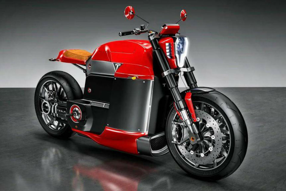 Si alguna vez Tesla fabrica una moto, podría ser así