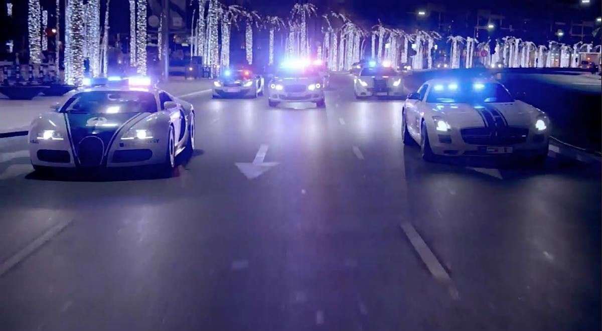 [Vídeo] Policia Dubai: Hacen desfilar sus superdeportivos al mismo estilo que “Rápidos y Furiosos”