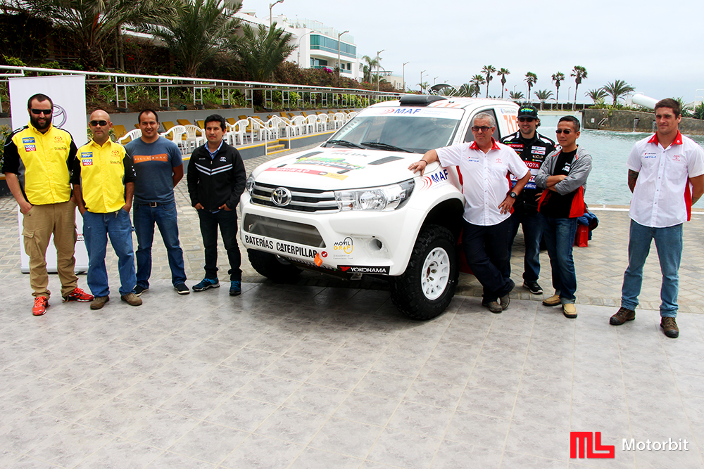 Los pilotos oficiales de Toyota, dispuestos a ir a por todo en Caminos del Inca 2015