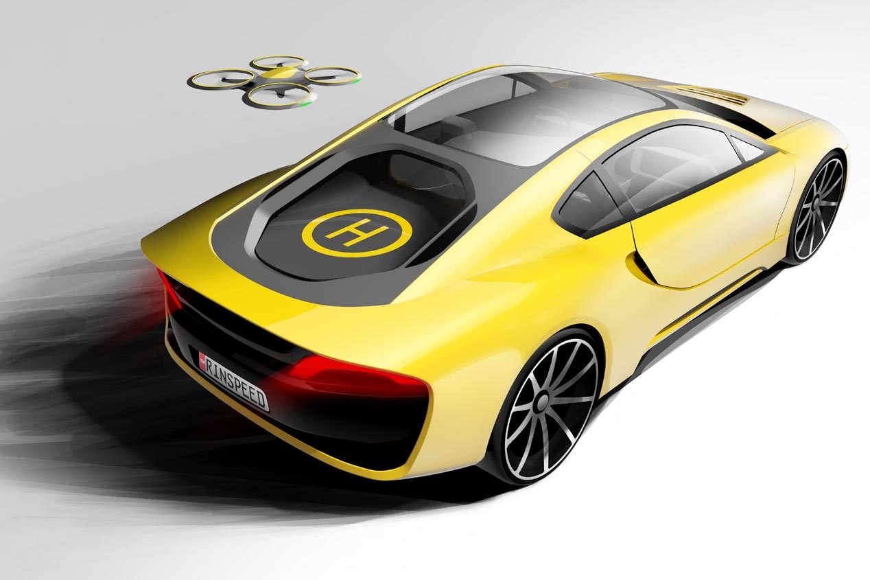 ¿Te gustaría tener un drone como asistente de conducción? Rinspeed se une a la causa con el Etos