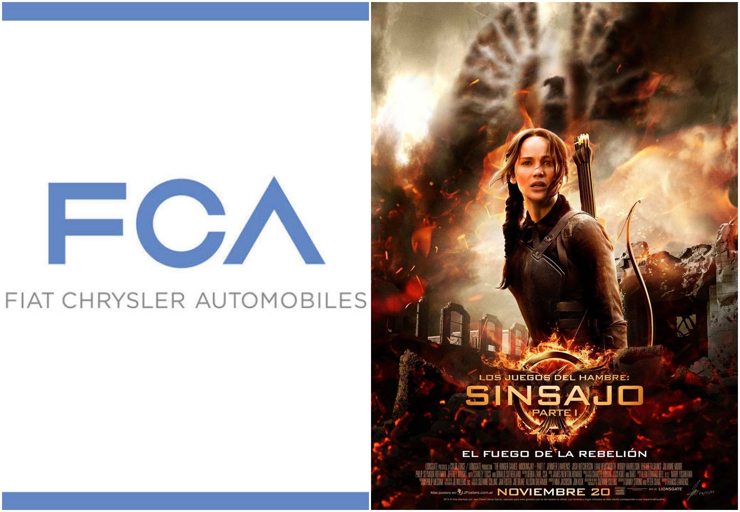 Fiat Chrysler Automobiles se asocia con "Los Juegos del Hambre: Sinsajo - Parte 2"