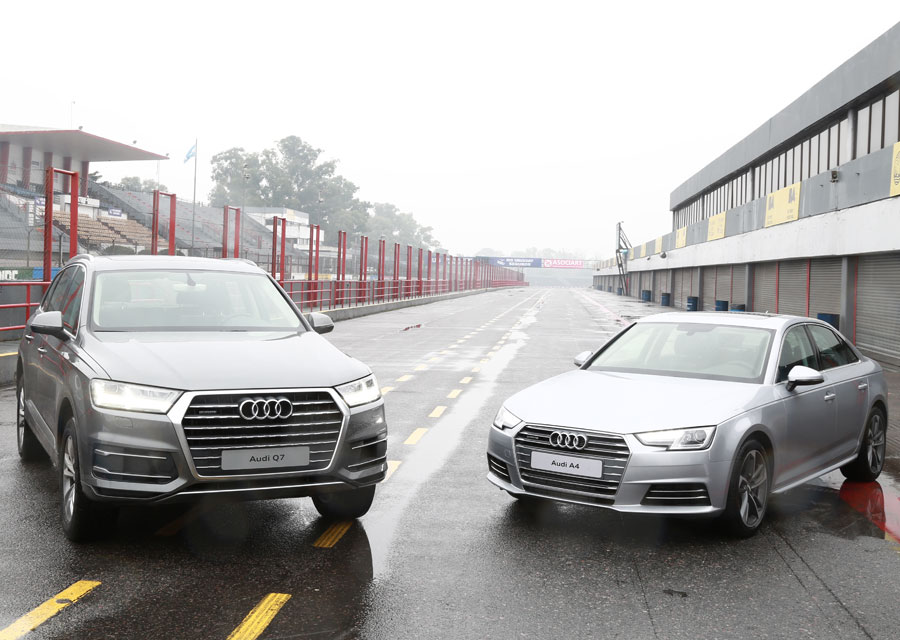 Una prueba para conocer la tecnología de los Audi A4 y Q7