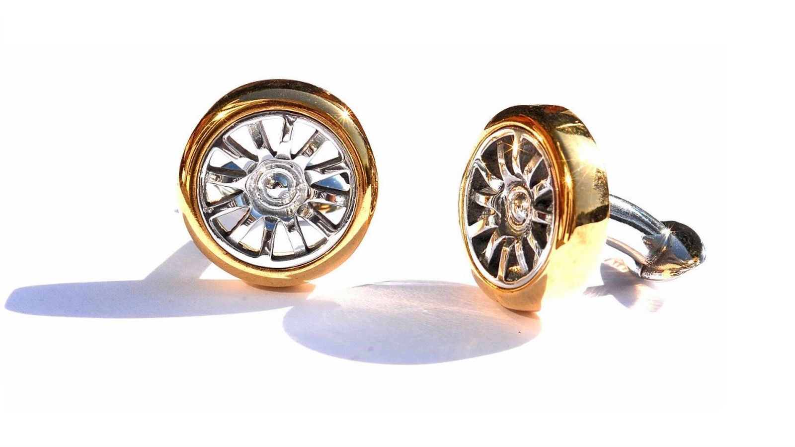 ¿Quieres unas mancuernillas provenientes del rin de un Bugatti?