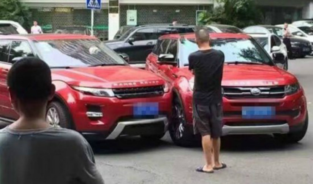 Range Rover Evoque choca contra su copia china