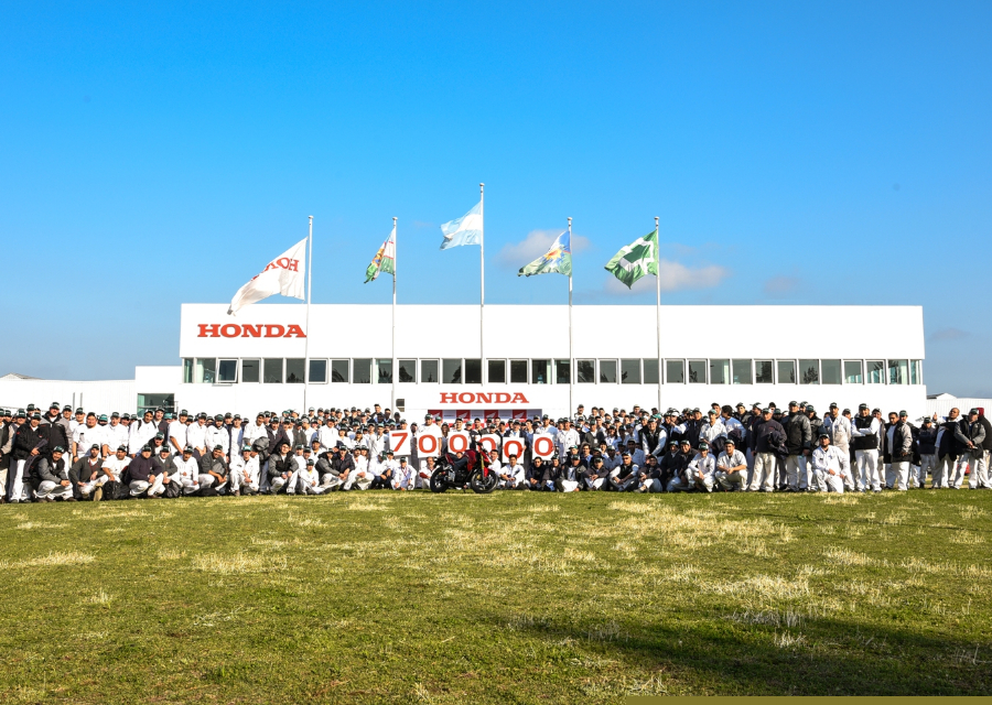 Honda alcanzó las 700.000 motos producidas en el país
