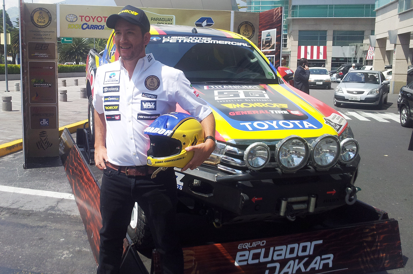 Guayasamín: llevo al Dakar la ilusión de todo un país