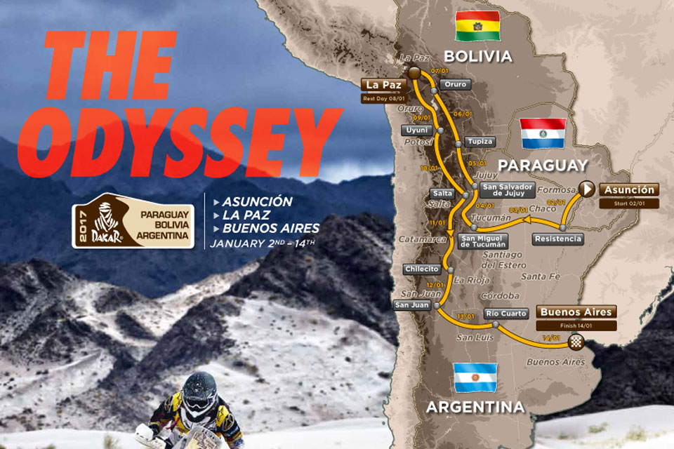 Conoce el Calendario Dakar 2017