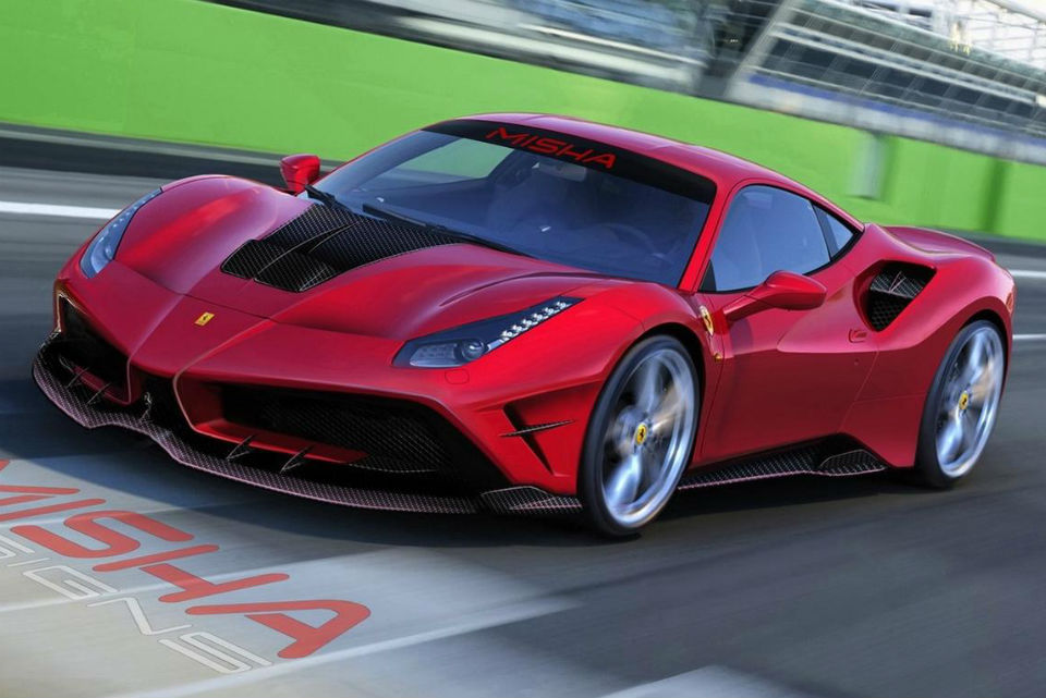 MishaDesigns y su versión del Ferrari 488 GTB