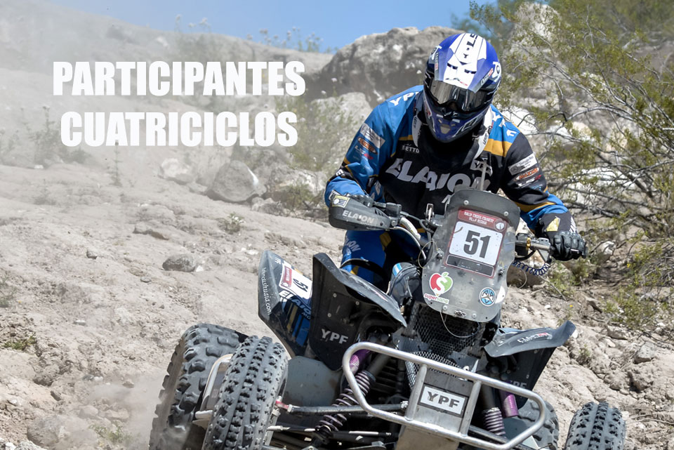 Todos los participantes en Cuatriciclos del Dakar 2016
