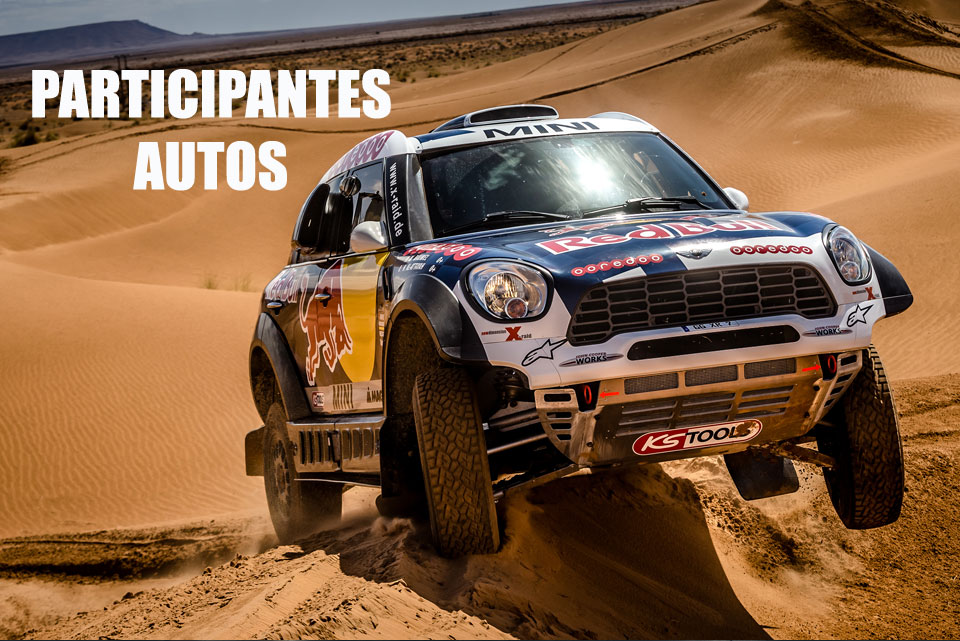 Todos los participantes en Autos del Dakar 2016