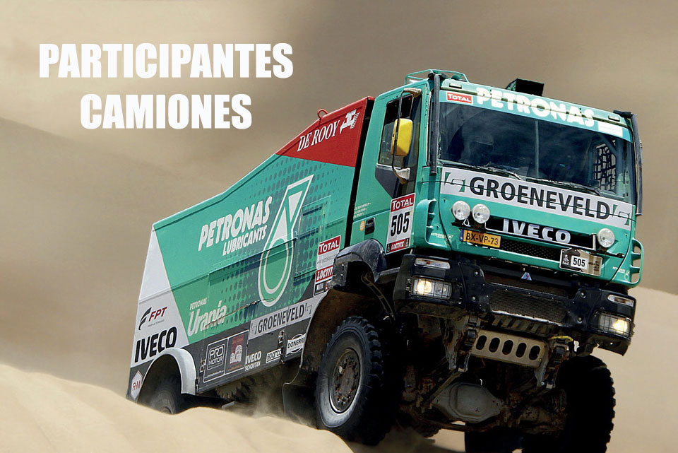 Todos los participantes en Camiones del Dakar 2016