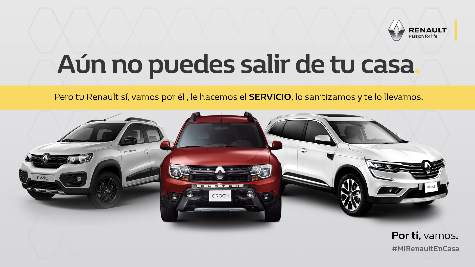 Quédate en casa y Renault se encargará del mantenimiento de tu auto